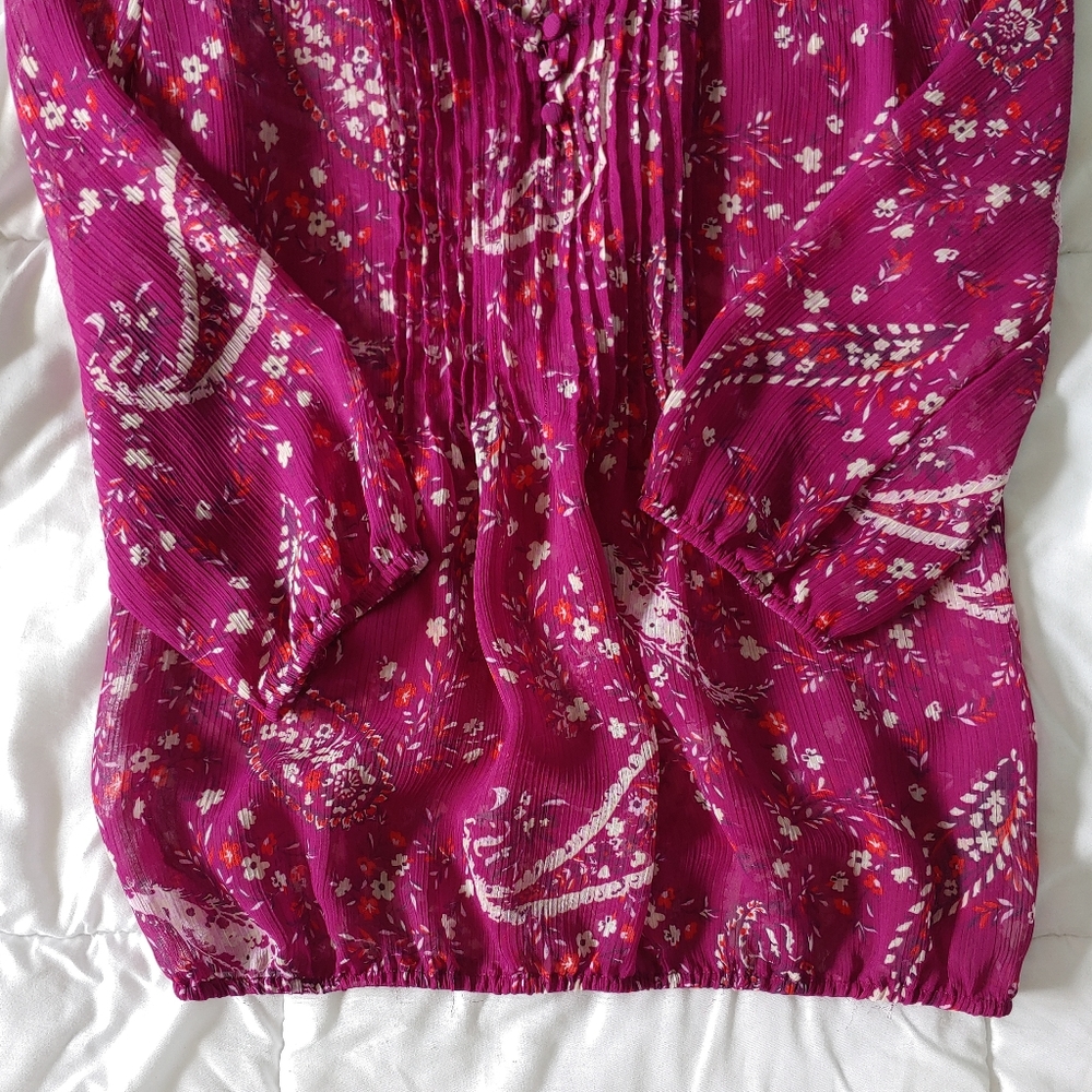 🔥3 for $15🔥St. Johns Bay sheer blouse - Picture 4 of 6